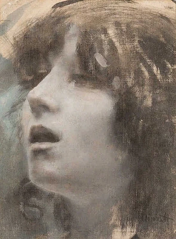 Francesco Paolo Michetti - 224, Volto di fanciulla